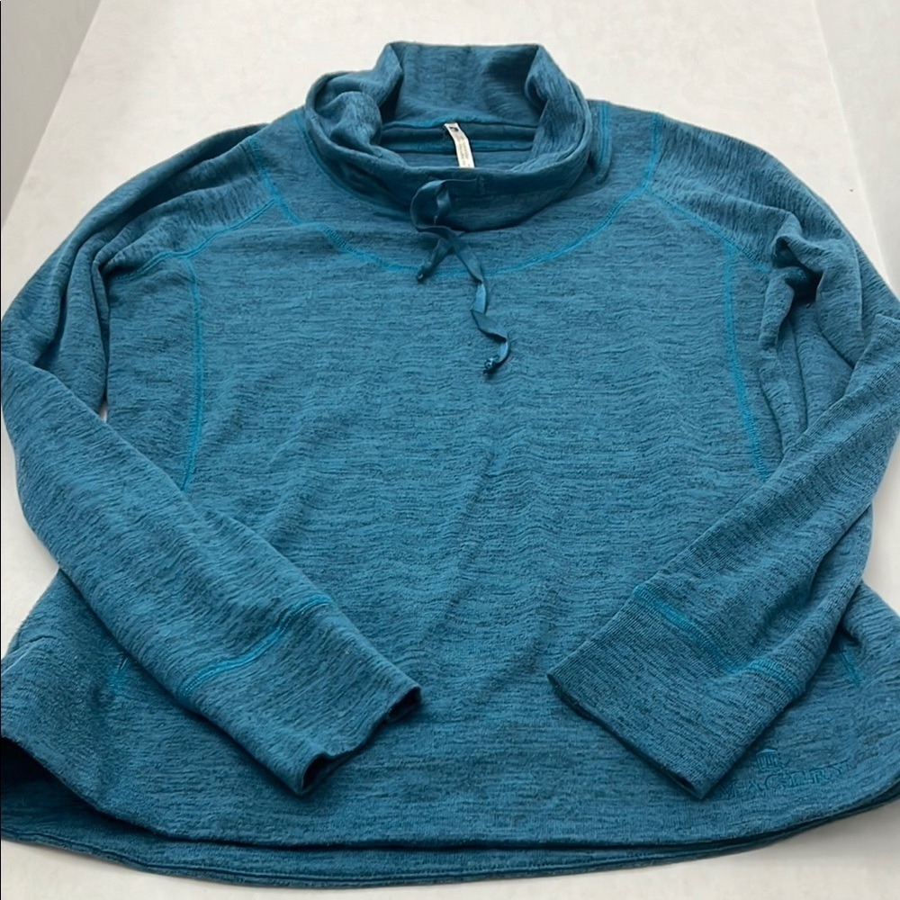 Kuhl Blue Cowl Neck Sweater